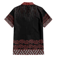 Maori Taniko Patterns Family Matching Short Sleeve Bodycon Dress and Hawaiian Shirt Brown Niho Taniwha Mix Paatiki Motifs