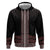 Maori Taniko Patterns Hoodie Brown Niho Taniwha Mix Paatiki Motifs