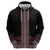Maori Taniko Patterns Hoodie Brown Niho Taniwha Mix Paatiki Motifs