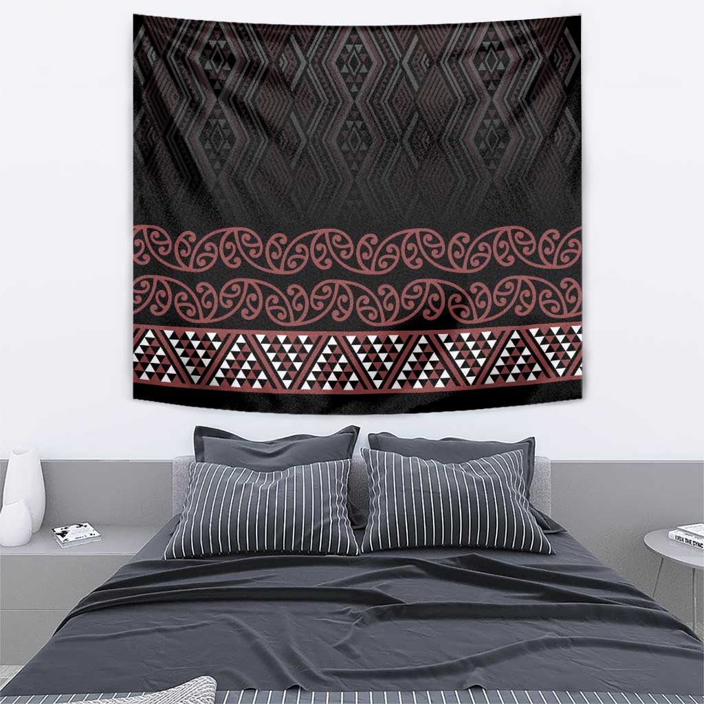 Maori Taniko Patterns Tapestry Brown Niho Taniwha Mix Paatiki Motifs