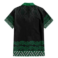 Maori Taniko Patterns Family Matching Mermaid Dress and Hawaiian Shirt Pounamu Niho Taniwha Mix Paatiki Motifs