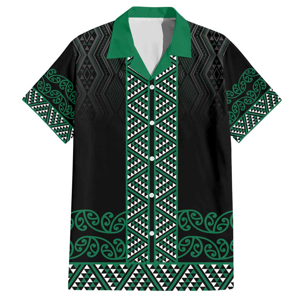 Maori Taniko Patterns Family Matching Short Sleeve Bodycon Dress and Hawaiian Shirt Pounamu Niho Taniwha Mix Paatiki Motifs