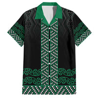 Maori Taniko Patterns Family Matching Short Sleeve Bodycon Dress and Hawaiian Shirt Pounamu Niho Taniwha Mix Paatiki Motifs