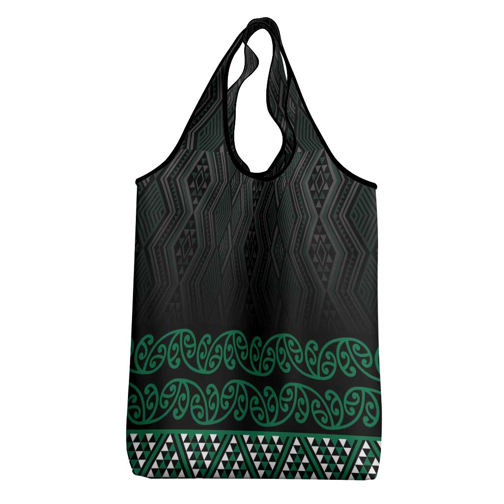 Maori Taniko Patterns Grocery Bag Pounamu Niho Taniwha Mix Paatiki Motifs