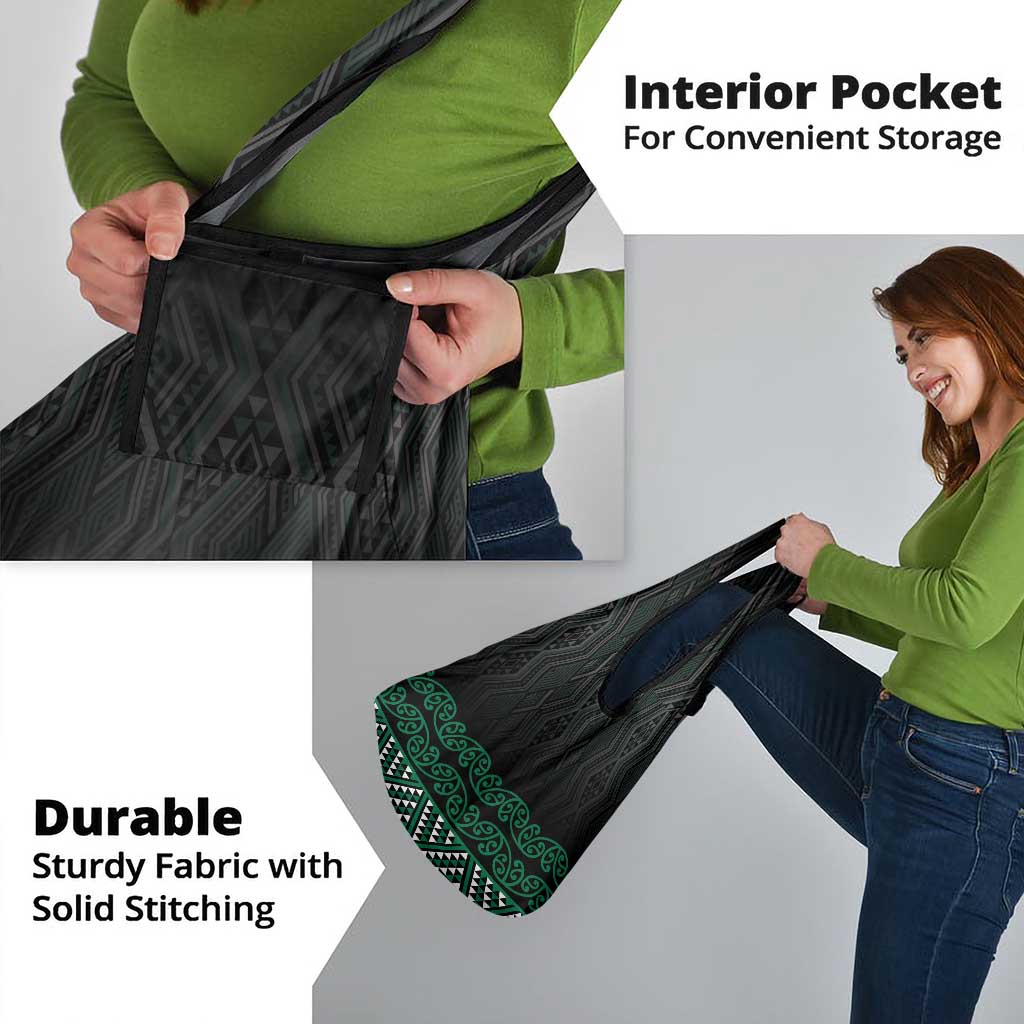 Maori Taniko Patterns Grocery Bag Pounamu Niho Taniwha Mix Paatiki Motifs