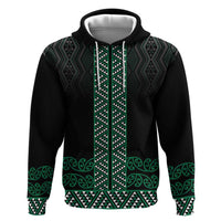 Maori Taniko Patterns Hoodie Pounamu Niho Taniwha Mix Paatiki Motifs