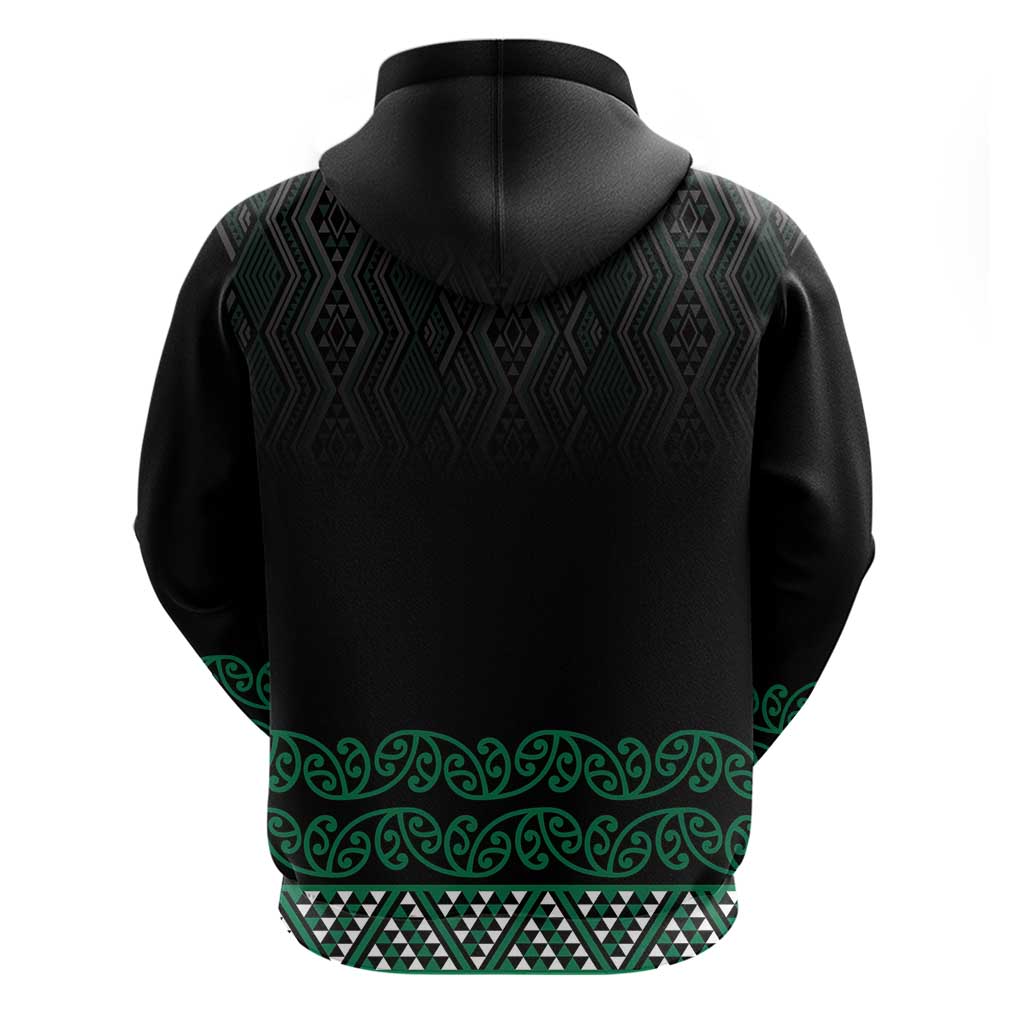 Maori Taniko Patterns Hoodie Pounamu Niho Taniwha Mix Paatiki Motifs
