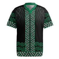 Maori Taniko Patterns Rugby Jersey Pounamu Niho Taniwha Mix Paatiki Motifs
