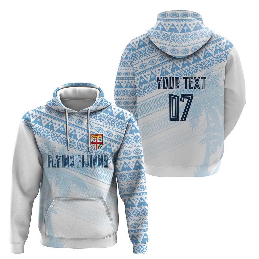 Fiji Rugby Custom Kaiviti Masi Hoodie Turquoise - Polynesian Pride