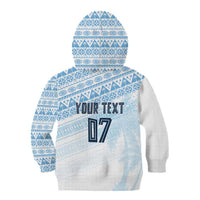 Fiji Rugby Custom Kaiviti Masi Kid Hoodie Turquoise - Polynesian Pride
