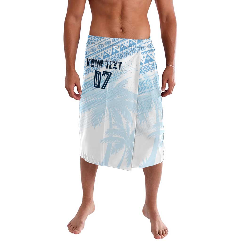 Fiji Rugby Custom Kaiviti Masi Lavalava Turquoise - Polynesian Pride