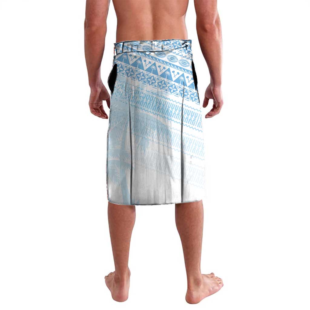 Fiji Rugby Custom Kaiviti Masi Lavalava Turquoise - Polynesian Pride