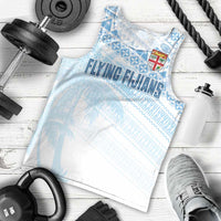 Fiji Rugby Custom Kaiviti Masi Men Tank Top Turquoise - Polynesian Pride