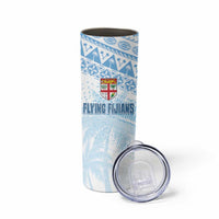 Fiji Rugby Custom Kaiviti Masi Skinny Tumbler Turquoise - Polynesian Pride