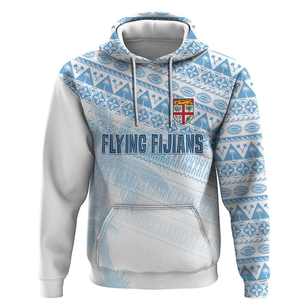 Fiji Rugby Custom Kaiviti Masi Zip Hoodie Turquoise - Polynesian Pride