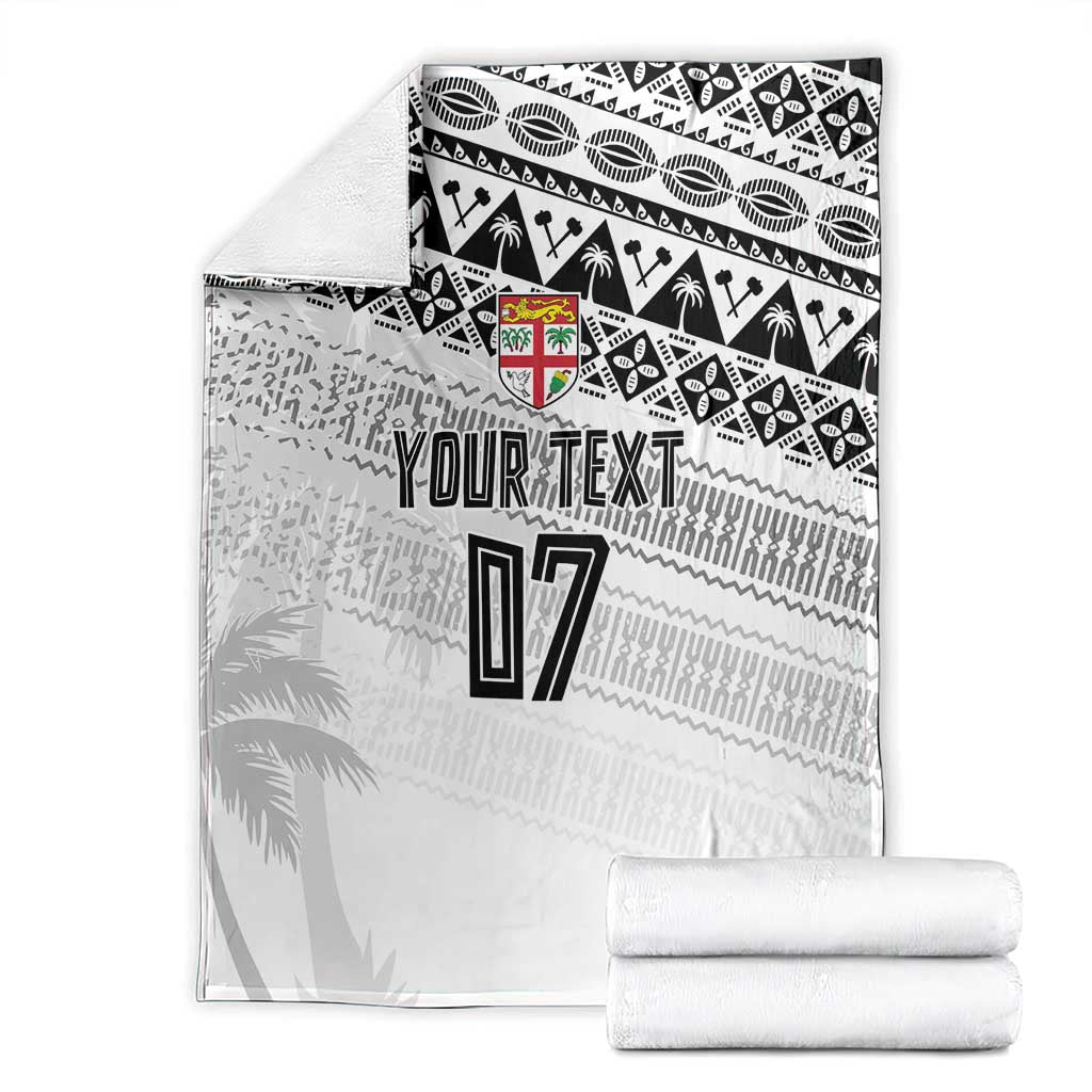 Fiji Rugby Custom Kaiviti Masi Blanket Black - Polynesian Pride