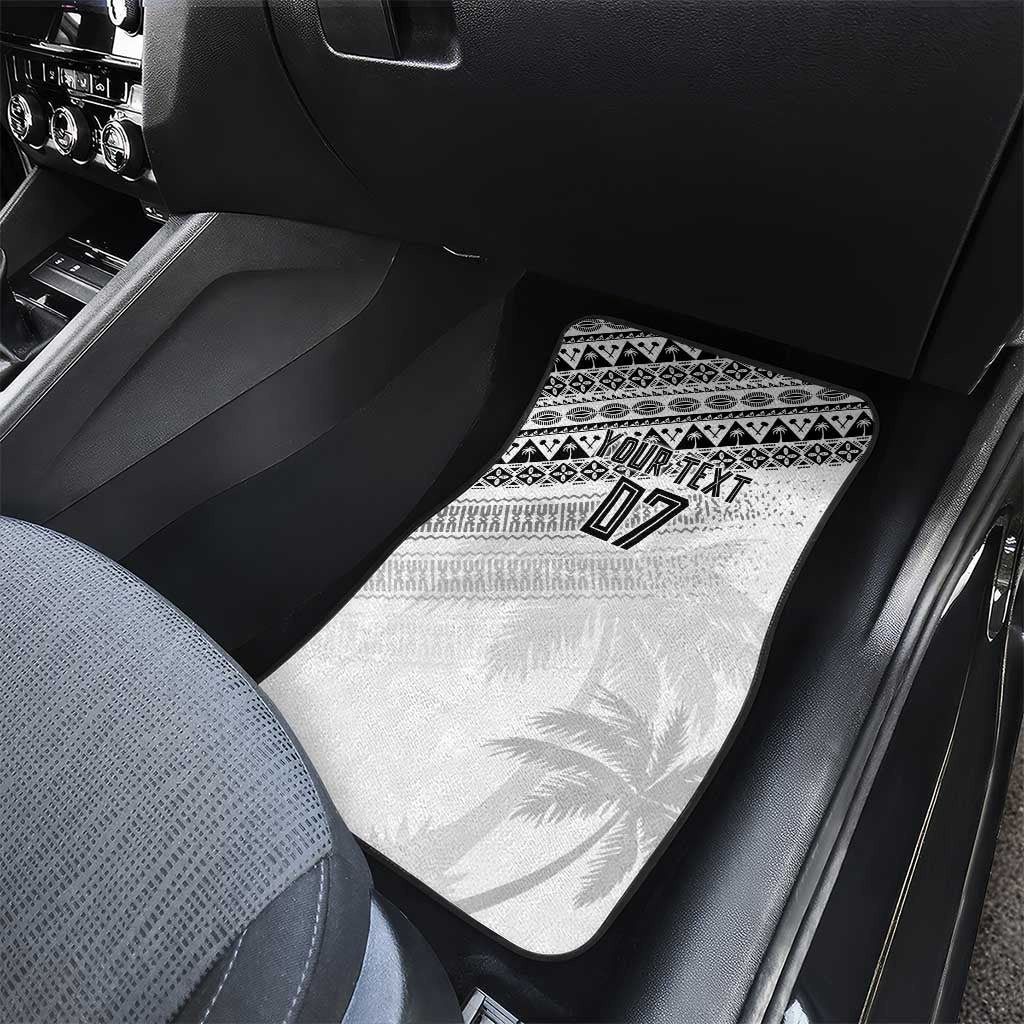 Fiji Rugby Custom Kaiviti Masi Car Mats Black - Polynesian Pride