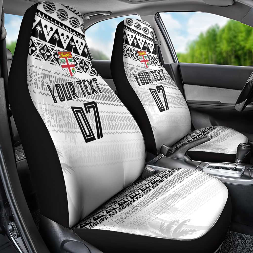 Fiji Rugby Custom Kaiviti Masi Car Seat Cover Black - Polynesian Pride