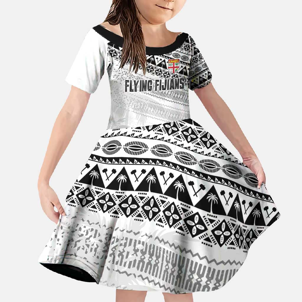 Fiji Rugby Custom Kaiviti Masi Family Matching Tank Maxi Dress and Hawaiian Shirt Black - Polynesian Pride