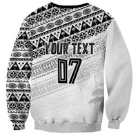 Fiji Rugby Custom Kaiviti Masi Sweatshirt Black - Polynesian Pride