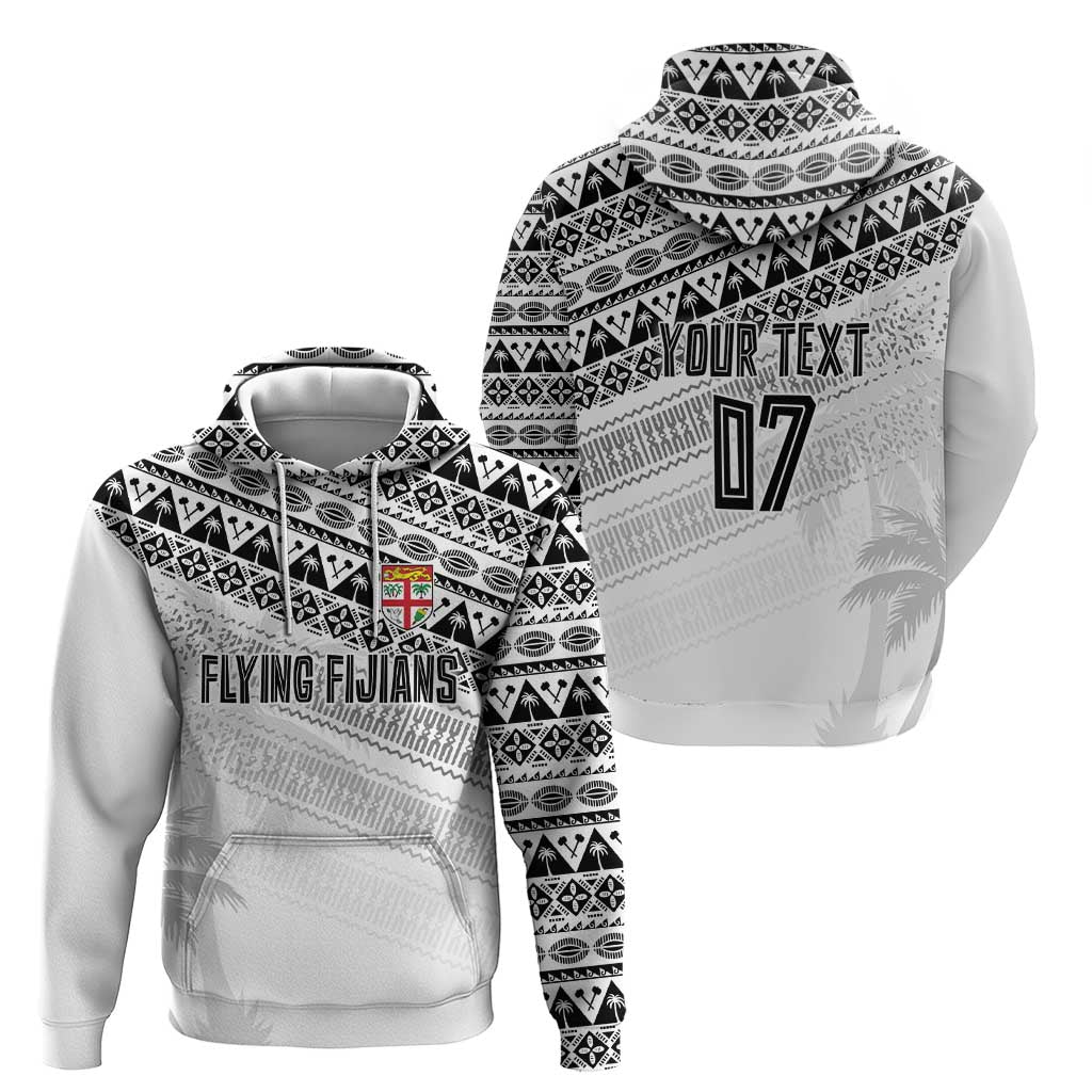 Fiji Rugby Custom Kaiviti Masi Zip Hoodie Black - Polynesian Pride
