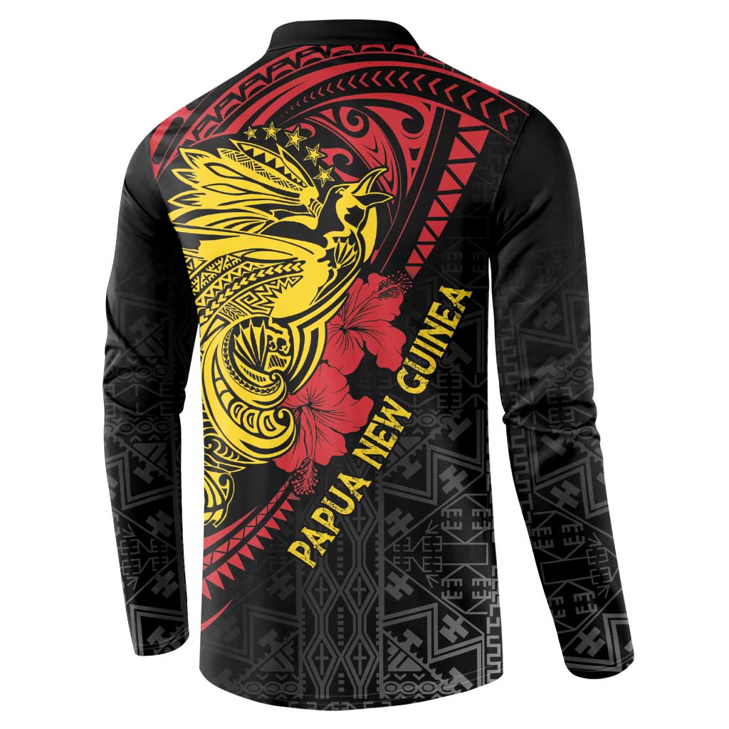 Papua New Guinea 49th Independence Day Button Sweatshirt Motuan Revareva Bird-of-Paradise