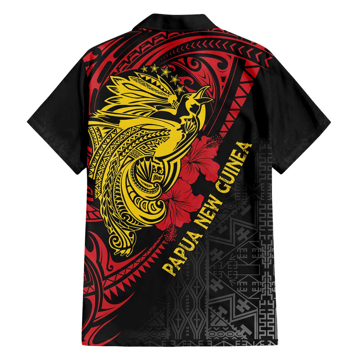 Papua New Guinea 49th Independence Day Family Matching Off Shoulder Short Dress and Hawaiian Shirt Motuan Revareva Bird-of-Paradise