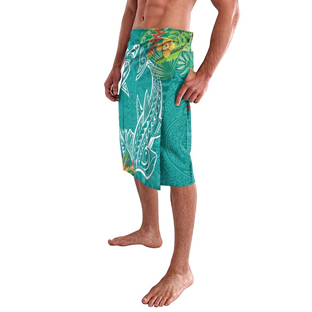 Polynesia Lavalava Sharks Duo Tropical Teal