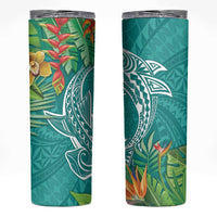 Polynesia Skinny Tumbler Sharks Duo Tropical Teal