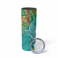Polynesia Skinny Tumbler Sharks Duo Tropical Teal