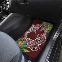 Polynesia Car Mats Sharks Duo Tropical Oxblood