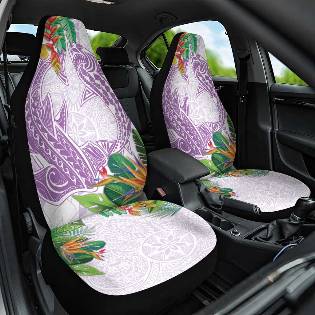 Polynesia Car Seat Cover Sharks Duo Tropical Lavender