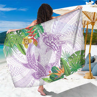 Polynesia Sarong Sharks Duo Tropical Lavender