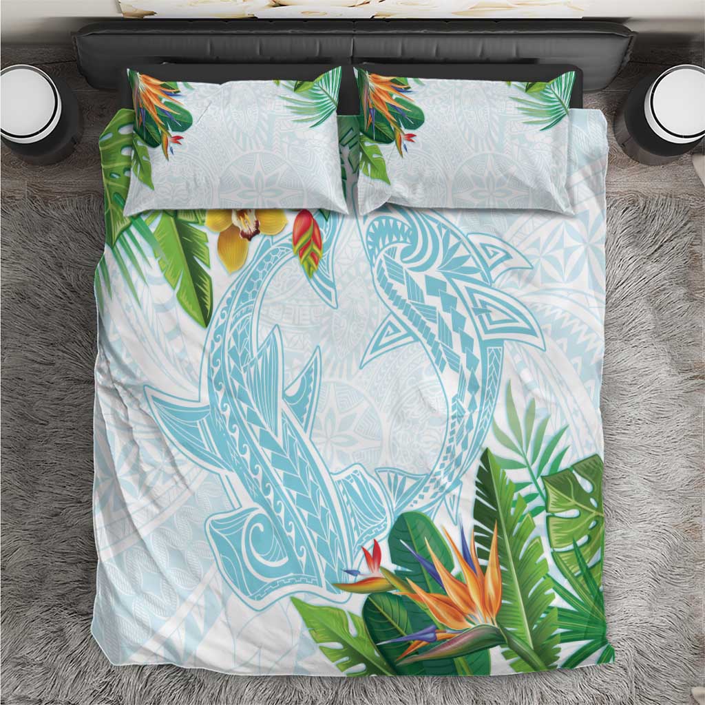 Polynesia Bedding Set Sharks Duo Tropical Turquoise LT7 Turquoise - Polynesian Pride