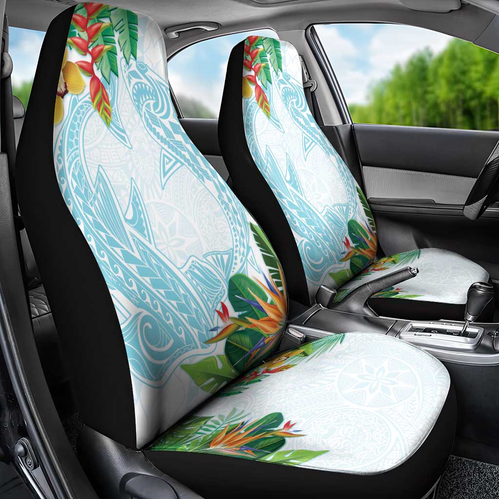 Polynesia Car Seat Cover Sharks Duo Tropical Turquoise
