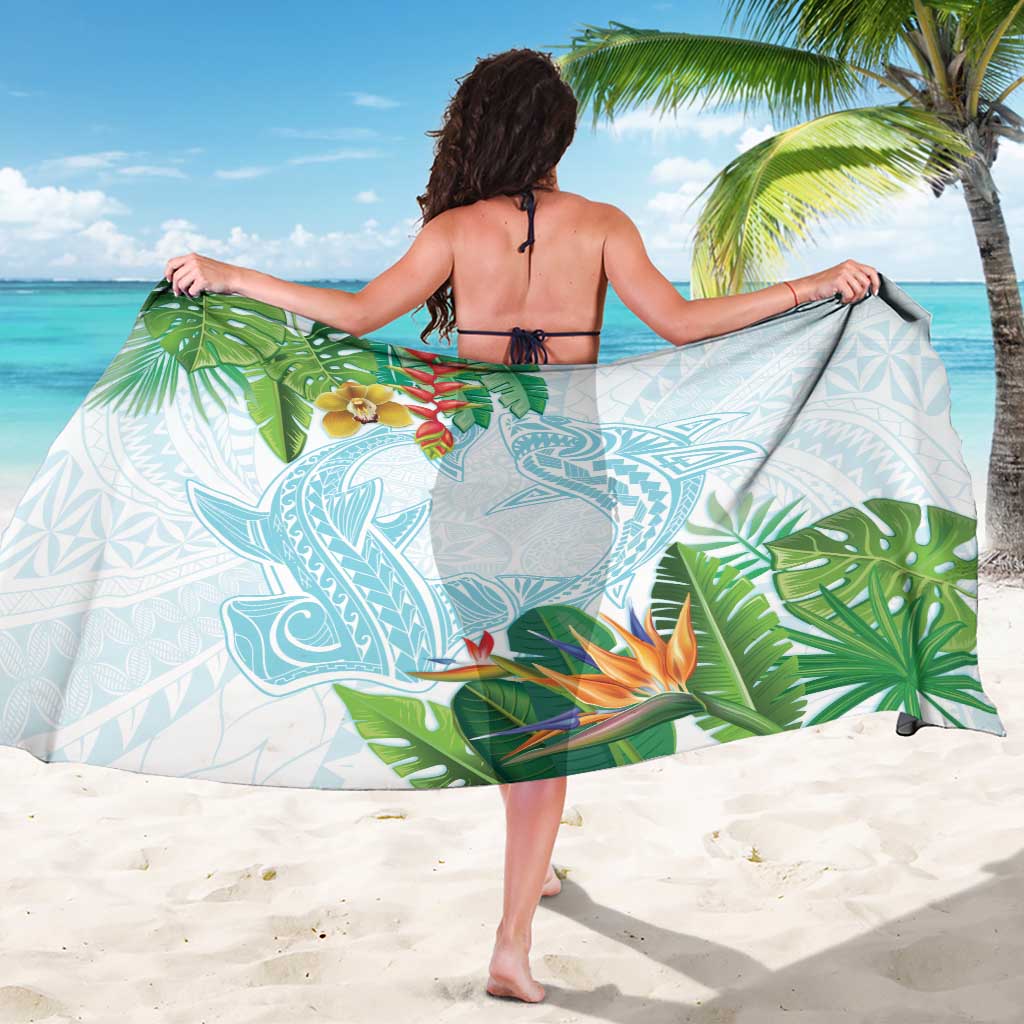 Polynesia Sarong Sharks Duo Tropical Turquoise