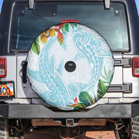 Polynesia Spare Tire Cover Sharks Duo Tropical Turquoise LT7 Turquoise - Polynesian Pride