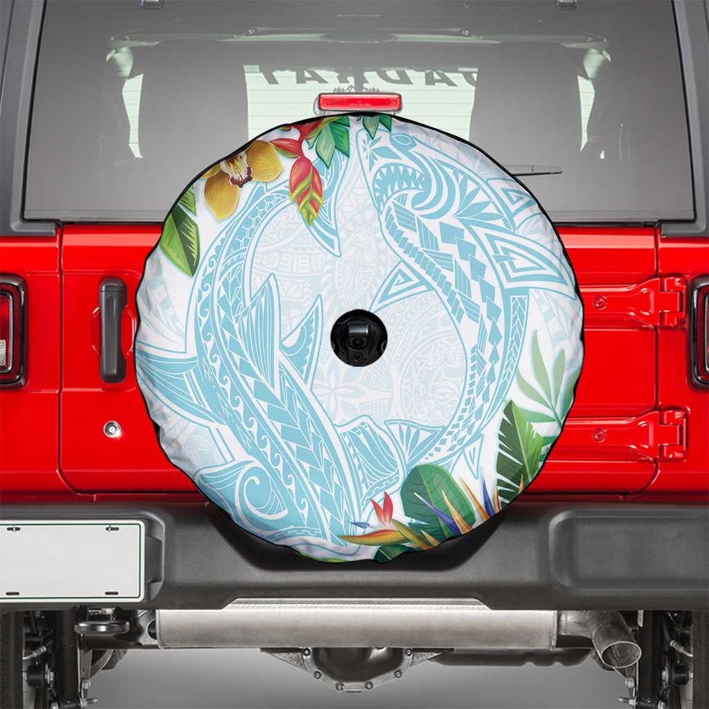 Polynesia Spare Tire Cover Sharks Duo Tropical Turquoise LT7 - Polynesian Pride