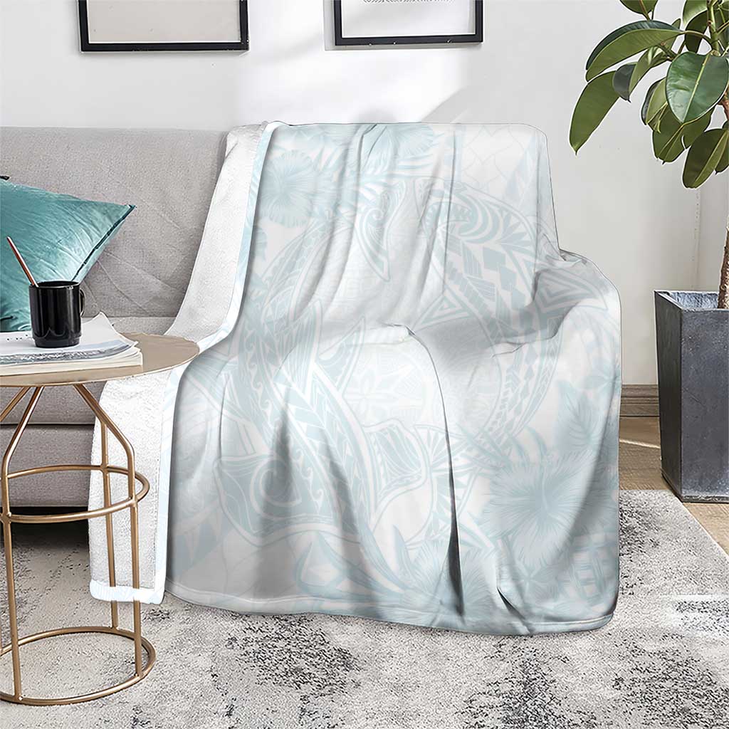 Polynesia Blanket Sharks Duo Tropical Off White