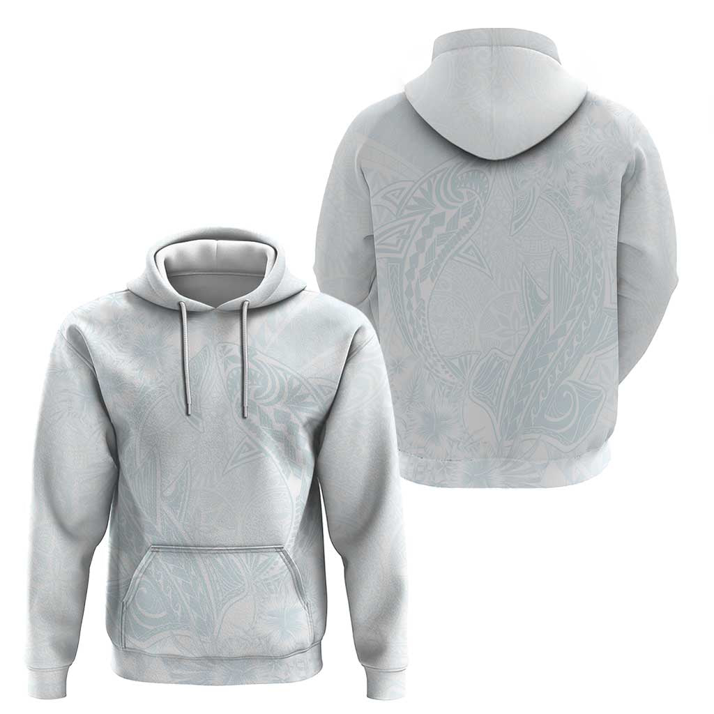 Polynesia Zip Hoodie Sharks Duo Tropical Off White