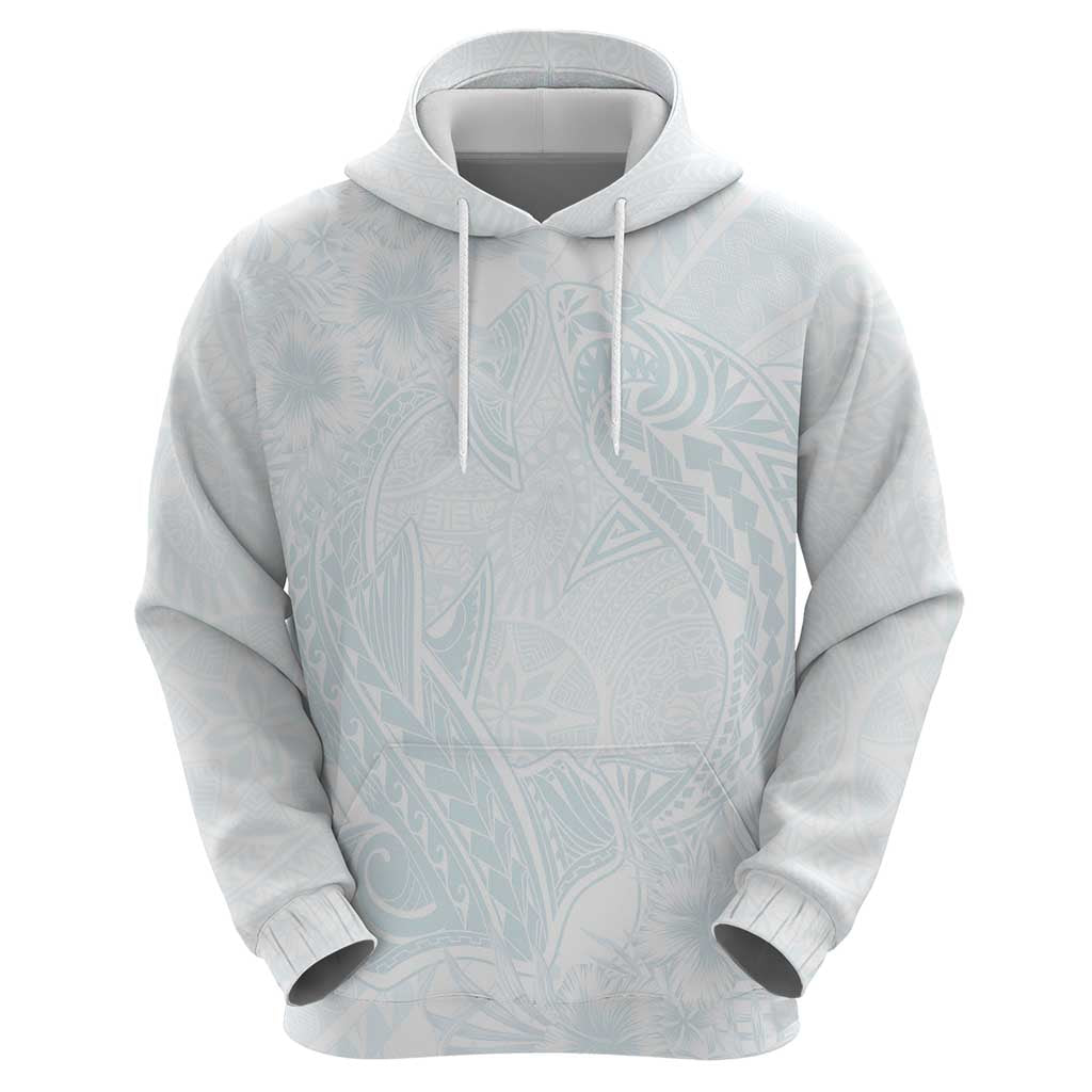 Polynesia Zip Hoodie Sharks Duo Tropical Off White