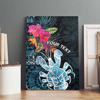 Niue Personalised Canvas Wall Art Hiapo Mix Coconut Crab