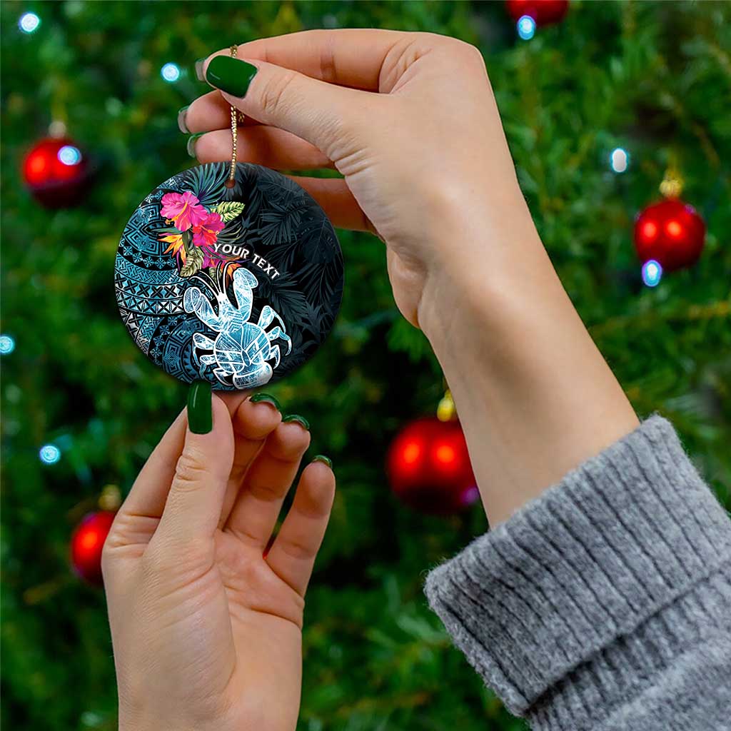 Niue Personalised Ceramic Ornament Hiapo Mix Coconut Crab