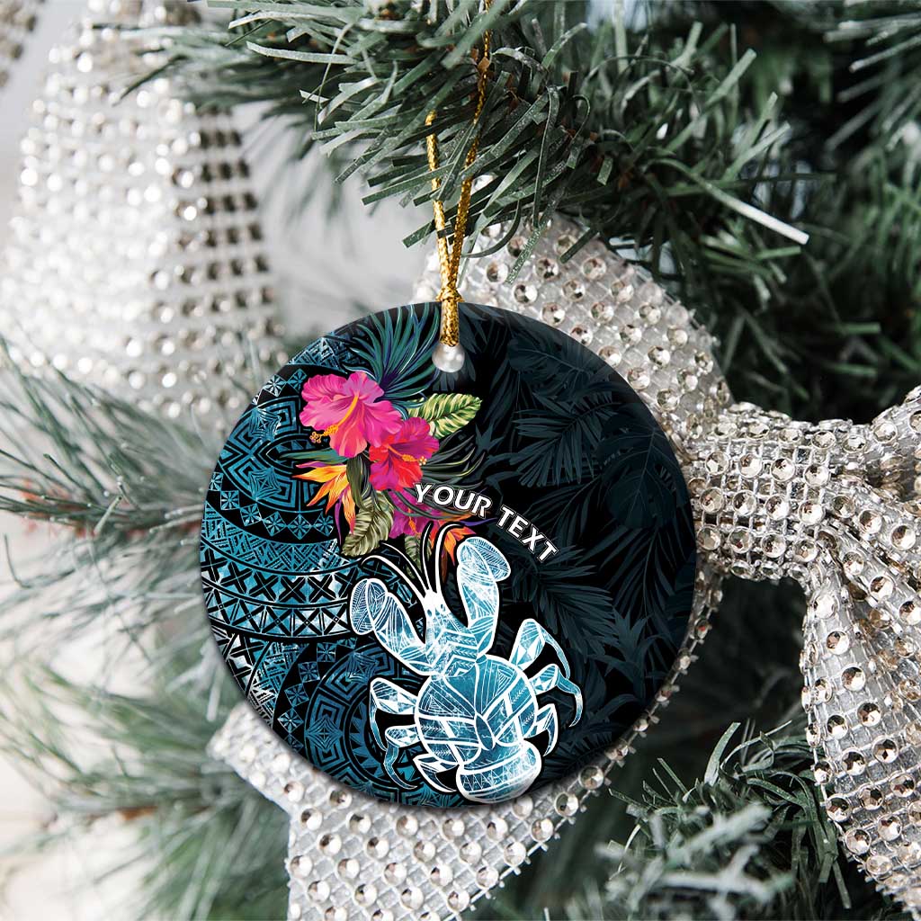 Niue Personalised Ceramic Ornament Hiapo Mix Coconut Crab