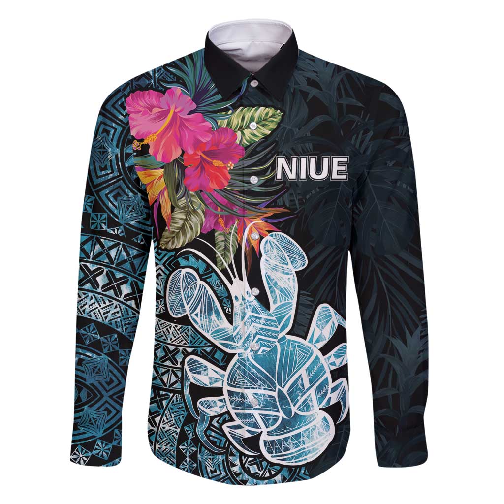 Niue Personalised Family Matching Summer Maxi Dress and Hawaiian Shirt Hiapo Mix Coconut Crab