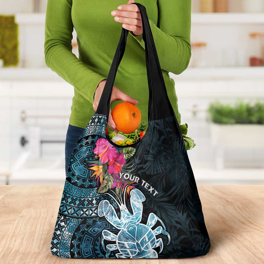 Niue Personalised Grocery Bag Hiapo Mix Coconut Crab