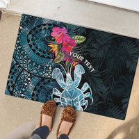 Niue Personalised Rubber Doormat Hiapo Mix Coconut Crab LT7 - Polynesian Pride
