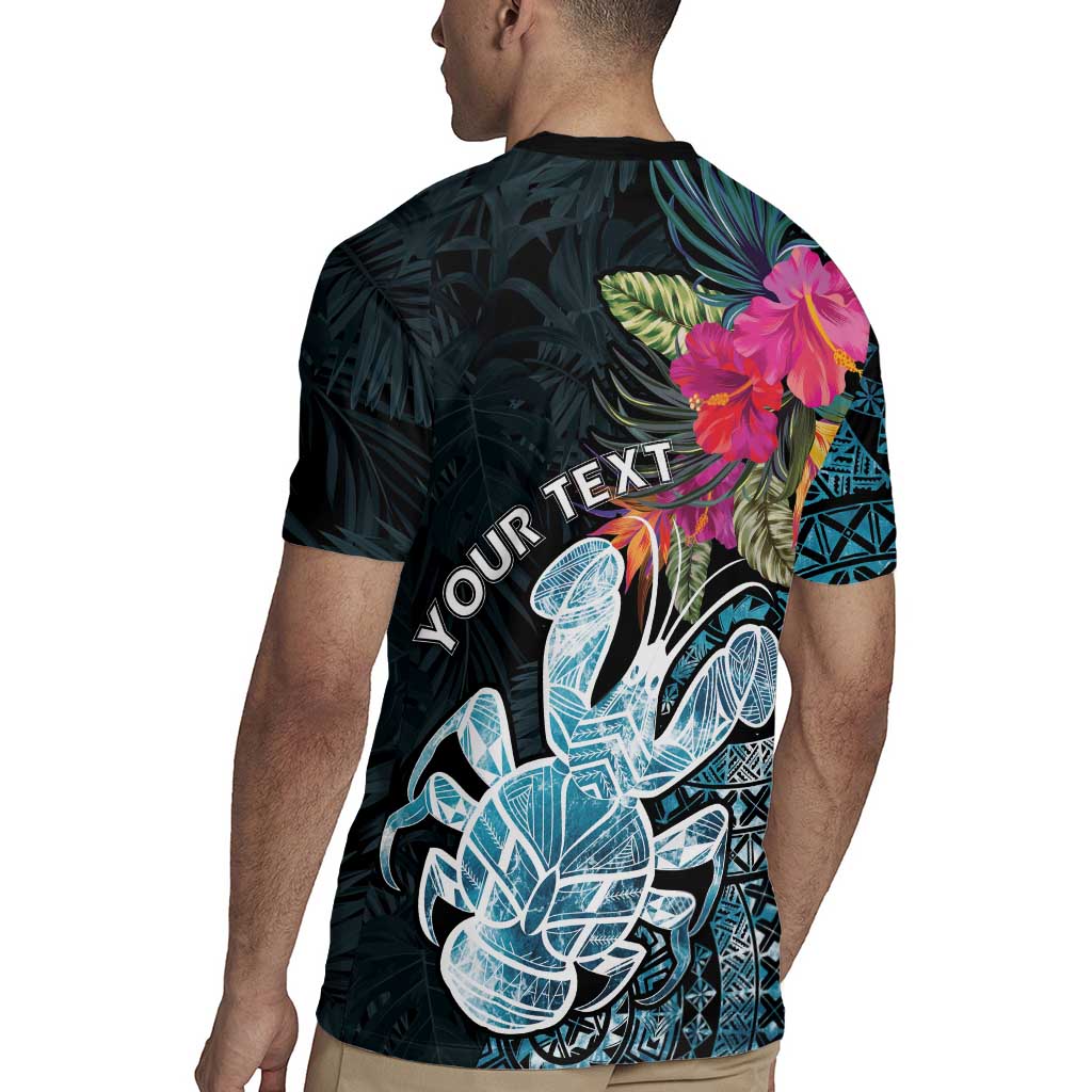 Niue Personalised Rugby Jersey Hiapo Mix Coconut Crab