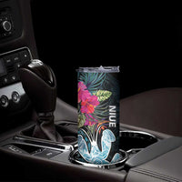 Niue Skinny Tumbler Hiapo Mix Coconut Crab