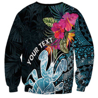 Niue Personalised Sweatshirt Hiapo Mix Coconut Crab LT7 - Polynesian Pride